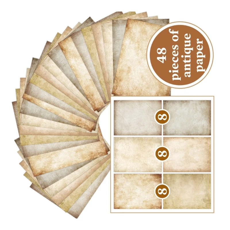 예술 쓰기를 위한 창조적 복고풍 디자인 시트 양면 인쇄 용지