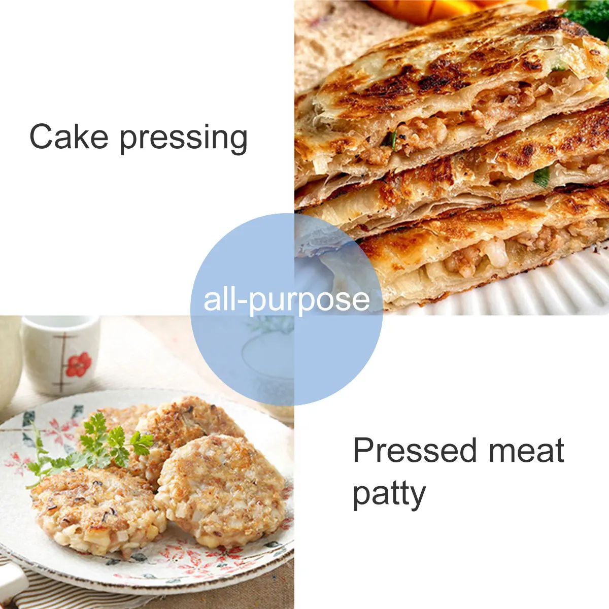 Burger Press Non-Stick Burger Pattie Press Hamburger Meat Round Grill Hamburger Patties Bacon BBQ Kitchen Tools
