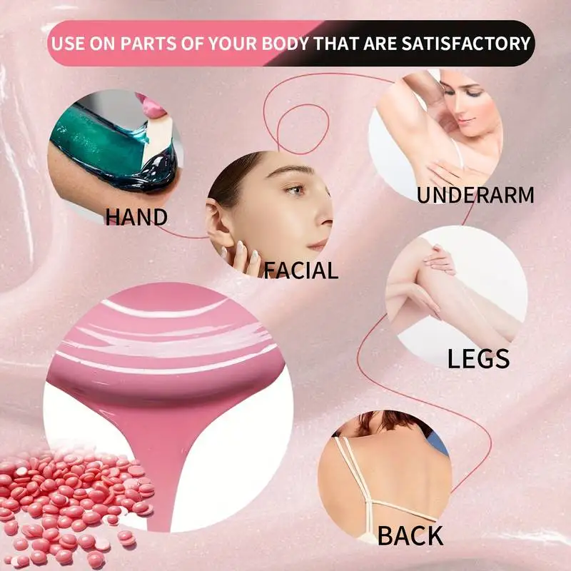 Wax Heater Machine for Hair Removal Wax Beans Warmer Depilatory Wax-melting Pot Depilation Epilator Heater Wax Machine Kit 5