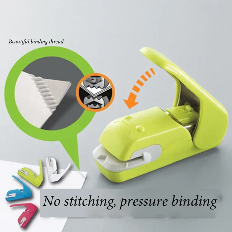 

Paper Model Embossed Finishing Hand Induc Office Mini Students Labor-saving Portable Holding Safe With Stapler Needle-free