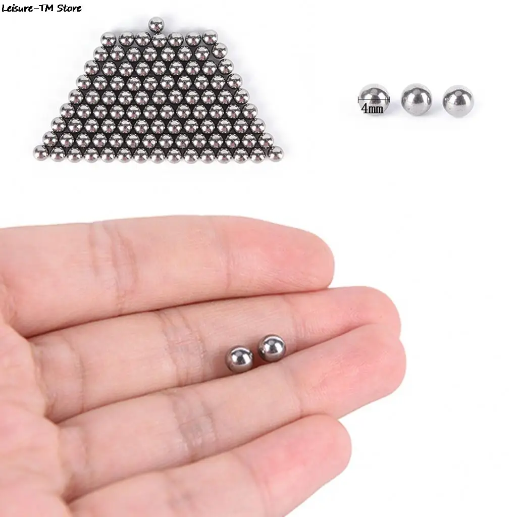 

100pcs/set 4mm Steel Balls Slingshot Hunting High-carbon Steel Slingshot Balls Catapult Slingshot Hitting Steel