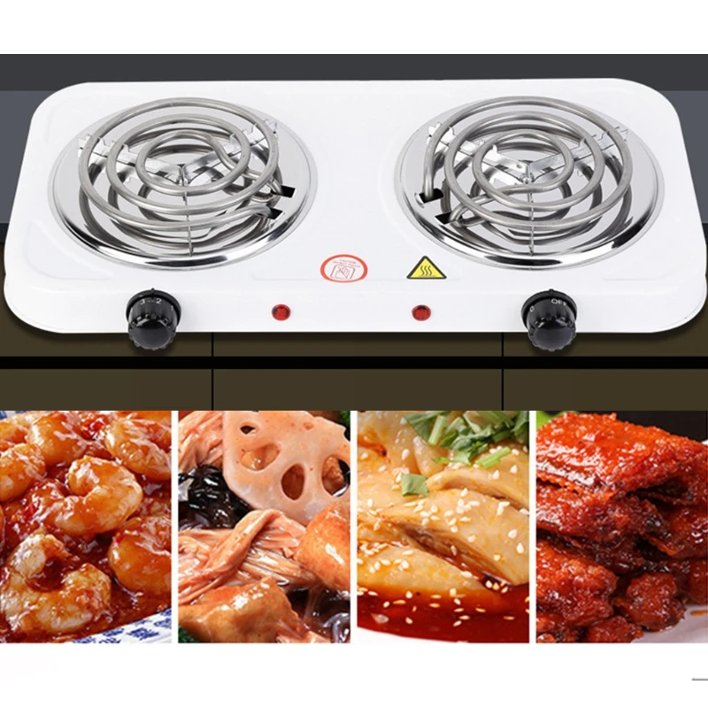 2000W Iron Burner Electric Stove Hot Plate 110/220V Portable Kitchen Cooker Coffee Heater Milk Soup Durable Asjustable Quick 2