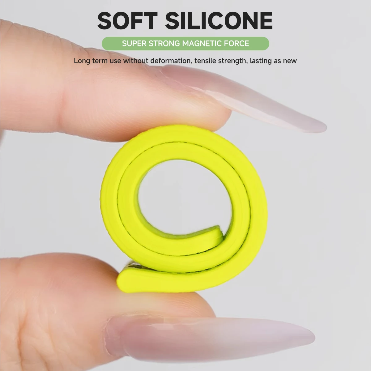 Silicone Magnetic Loop Strap - Versatile Sizes 18mm/20mm/22mm