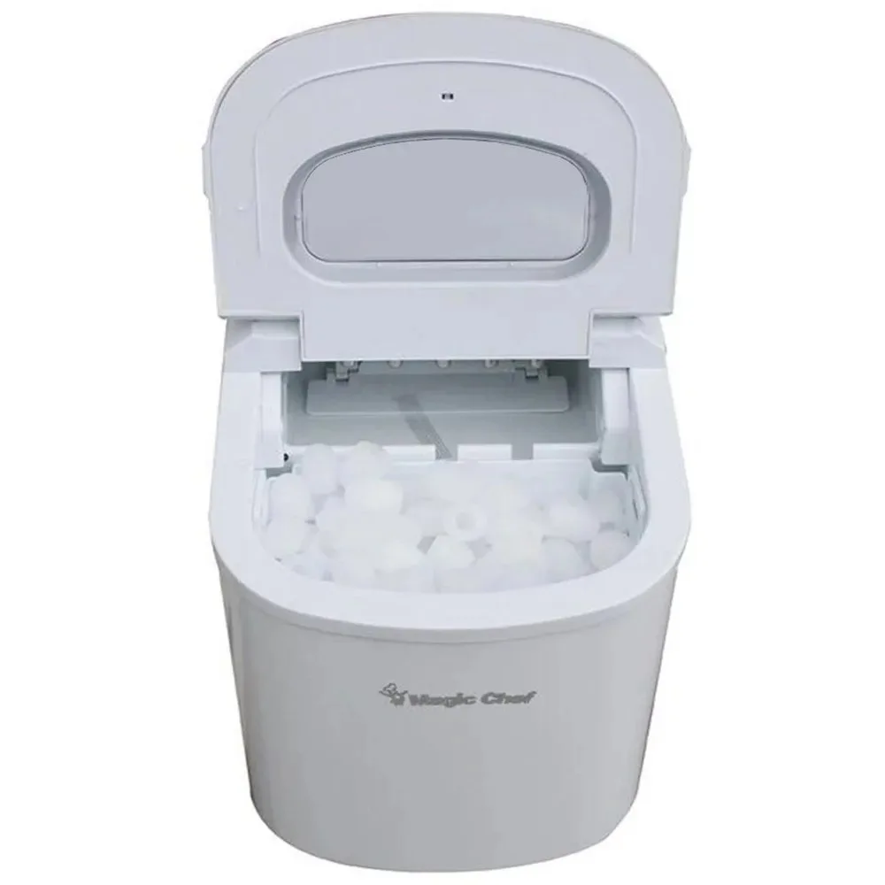 Magic Chef 27 lb. Portable Countertop Ice Maker in Stainless Steel