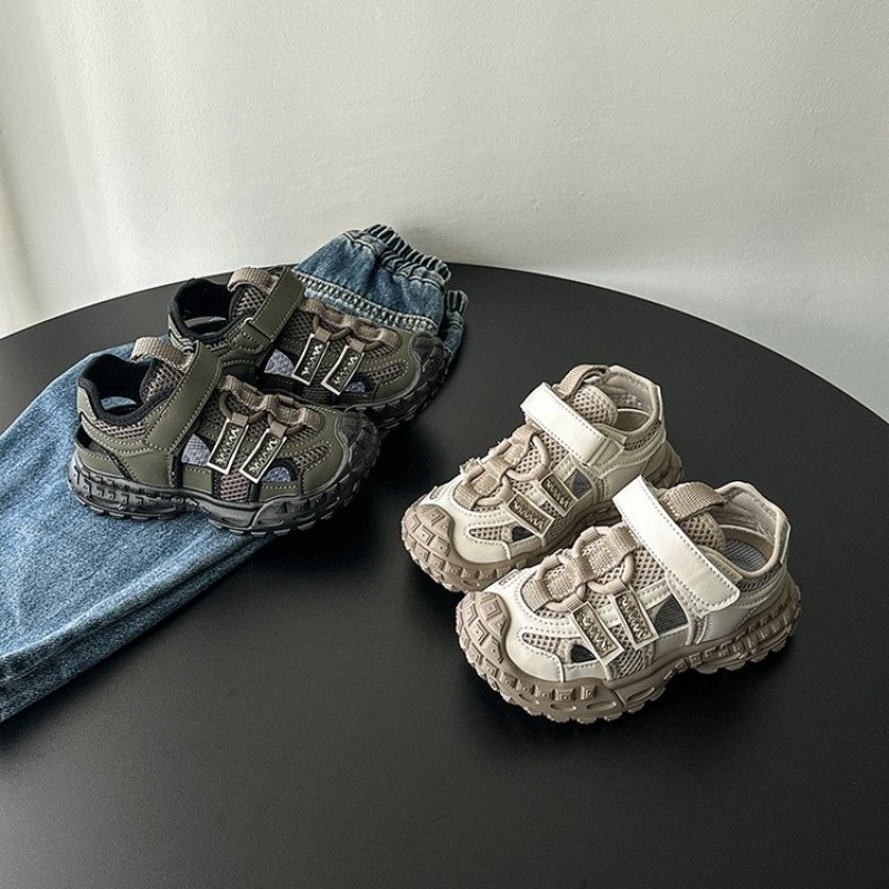 Summer Sport Sandals for Children Hollow Out Breathable Boy's Girl's Running Sport Shoes Anti-slippery Soft-soled Kid's Sandals