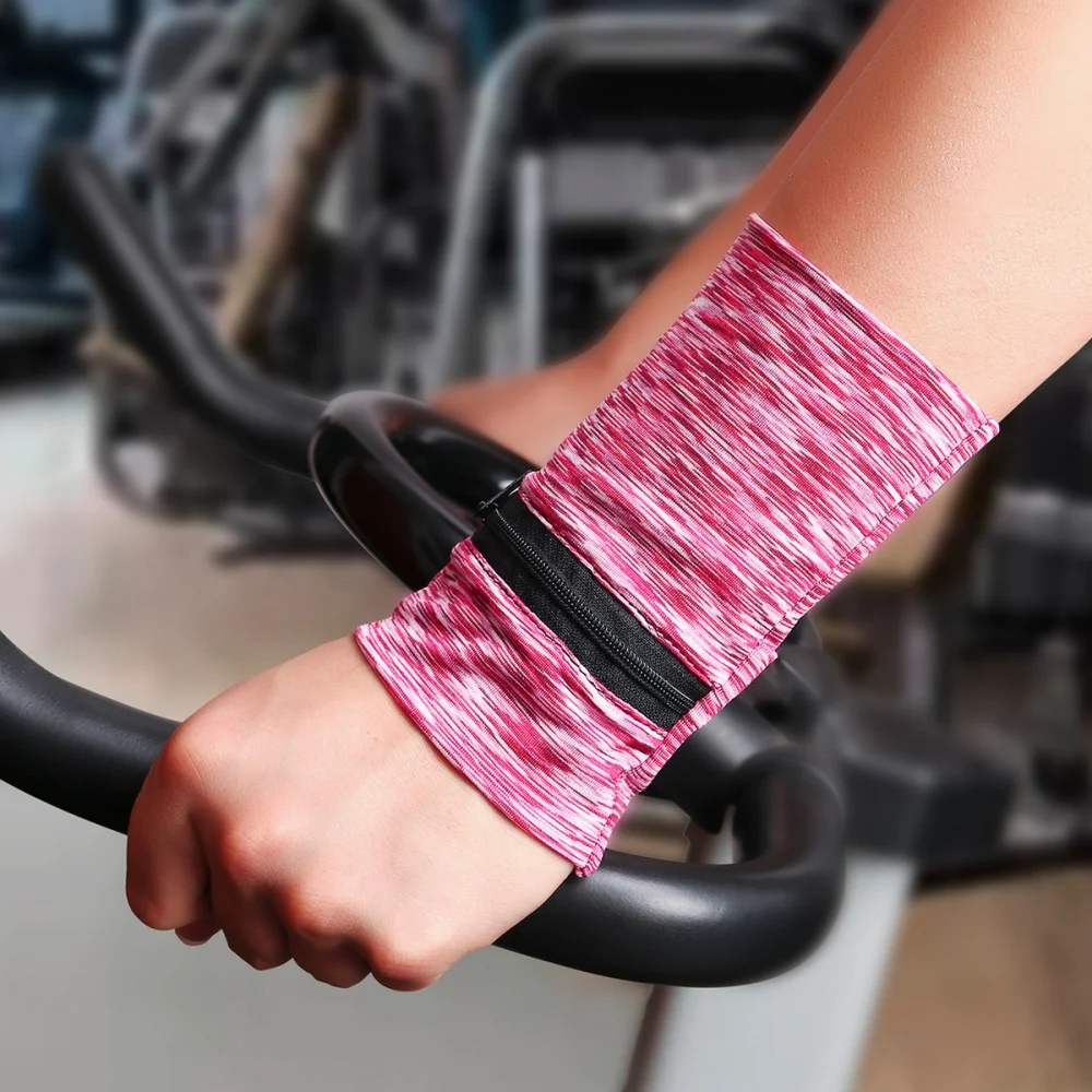 Sport-Handgelenktasche, multifunktionale Handgelenk-Geldbörse, Armband-Armtasche, weiche Handgelenk-Geldbörse zum Radfahren, für Spaziergänge, Radfahren, Joggen – Detail 2