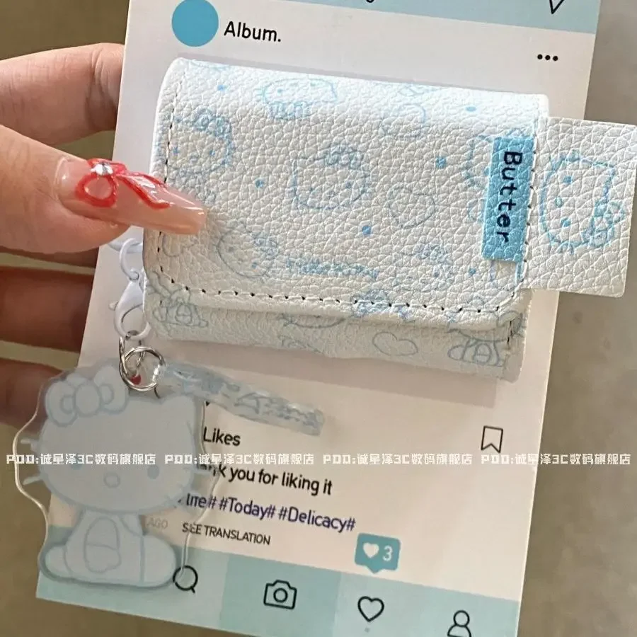 thumbnail image 1 of Estuche protector de moda Hello Kitty Anime Kawaii Sanrio Ins, lindo estuche de almacenamiento para auriculares con dibujos animados de gato Kt, hermosos regalos para niñas, 1 of 5