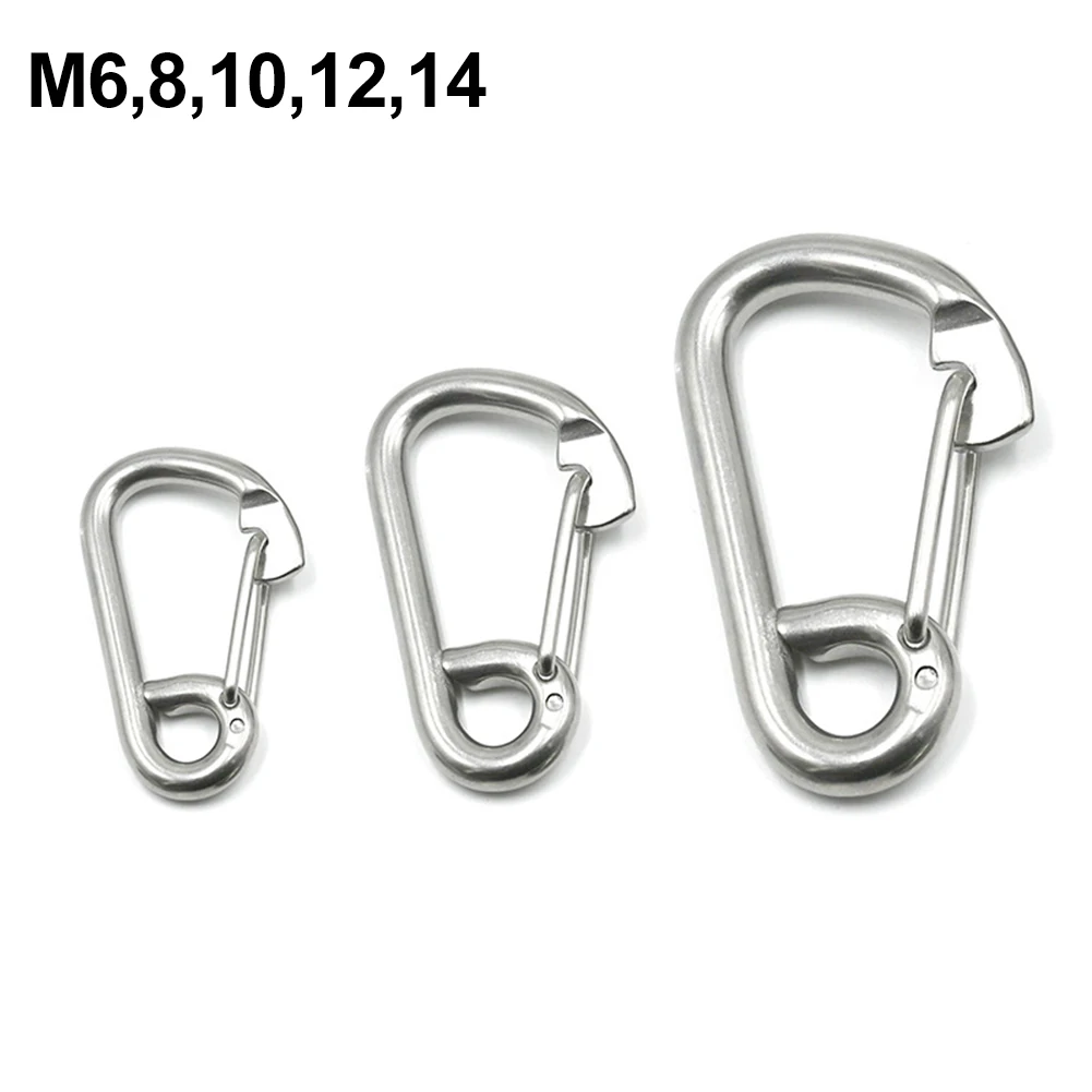 OLaiXin 6 PCS M6 Carabiner Clips Hook Heavy Duty 304 Stainless Steel Small  Carabiner Snap Hook Clips Caribena Clip Keyring Locking Carabiner Clips For  Keys Outdoor Gym – BigaMart