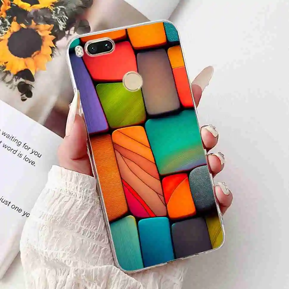 Love Pop Print TPU Soft Silicone Phone Case with Floral Design