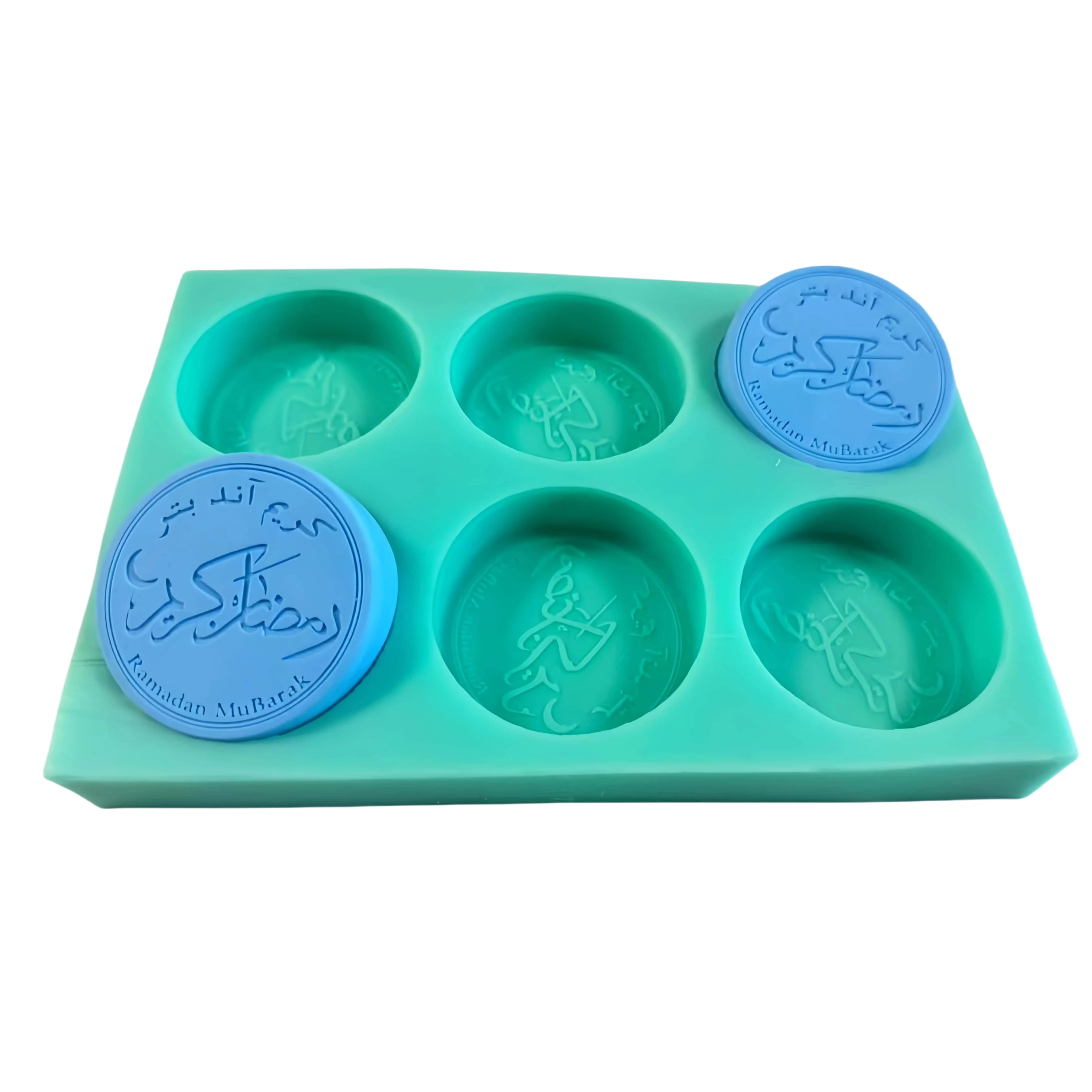 6 Cavities round Silicone Mold for Chocolate Wax Soap Making-Non-Stick Flexible Mould for Crafting And Baking