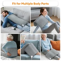 Tapis chauffant électrique pour animaux de compagnie, avec 9 niveaux de température constante, 4 modes de minuterie, tapis thermique chauffant pour le corps, pour l'abdomen et les mains 5
