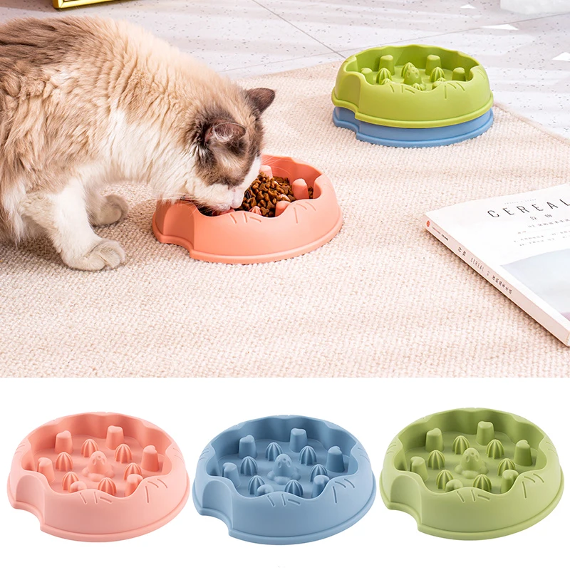 Slow Feeder Dog Bowls Dish Puppy Food Water Bowl For Dog Cat Non Slip Slow Eating Puzzle Maze Fun Pets Feeding Bowl Anti-gulping 2