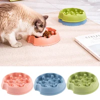 Slow Feeder Dog Bowls Dish Puppy Food Water Bowl For Dog Cat Non Slip Slow Eating Puzzle Maze Fun Pets Feeding Bowl Anti-gulping 2