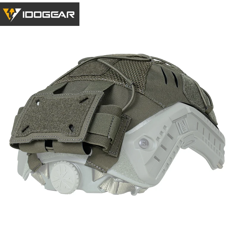 Housse légère pour casque rapide IDOGEAR avec poche batterie NVG pêche nocturne