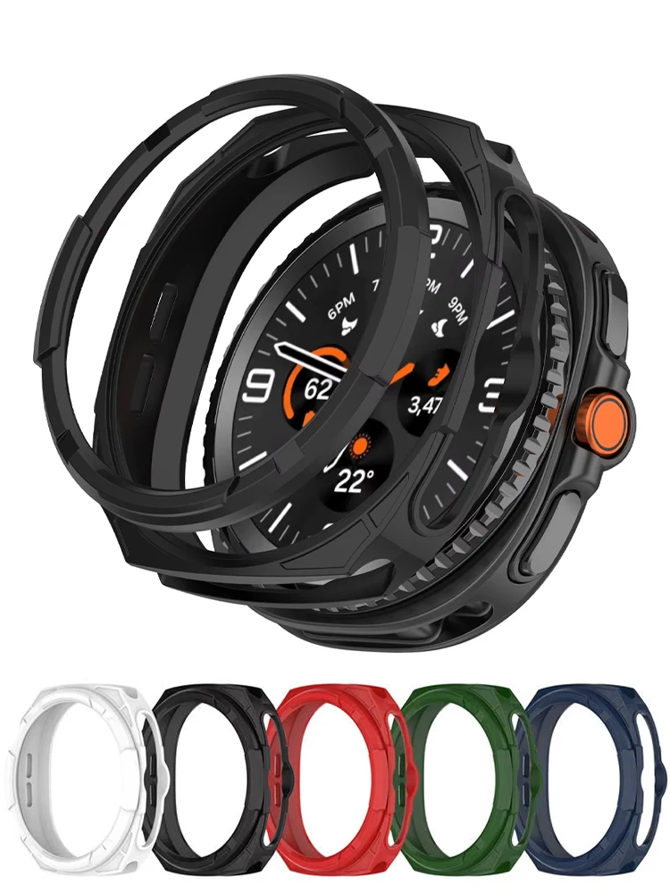 Durable Bezel and Soft TPU Bumper Case for Secure Watch Protection