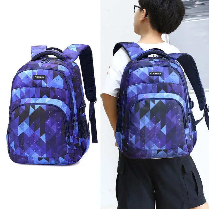Creative Starry Sky Pupil Schoolbag Three-piece Backpack For Teenager Student School Rusksack Large Capacity Pack Handbag |