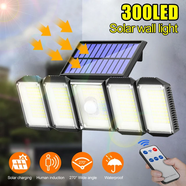 Luci LED da esterno con pannello solare 30 mt con 300 LED luce