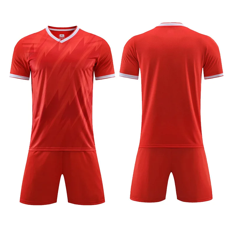 Football uniform Football training jersey Adults and Kids Soccer Clothes jersey Sets Short-sleeved football jersey