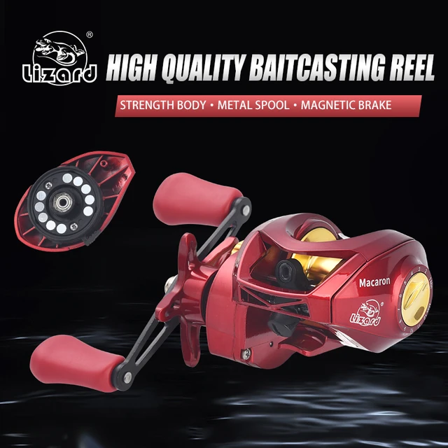 Lizard Fishing 17+1 Bearing Drag 8 Baitcasting Reel Caña De