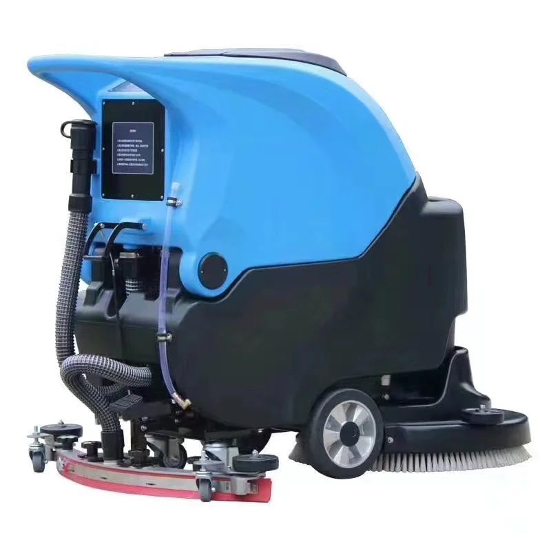 Hand-Push Type Floor Scrubber Small Scrubbing And Waxing Machine Floor  Cleaning Machine Industrial And Commercial Auto Scrubber