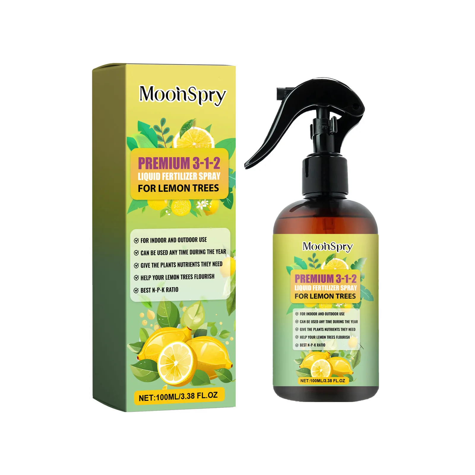 Description Picture 6 of item100ml Lemon Tree Fertilizer - Leaf Growth Nutrient & Root Stimulator, Plant Growth Promoter & Seedling Booster, Garden Food