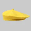 Autumn And Winter Women Wool Berets French Artist Style Warm Hat Retro Plain Beret Solid Color Elegant Lady All Matched Caps 6