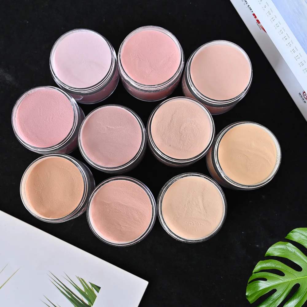 28g/1Bottle Acrylic Nail Crystal Powder Colorful Infiltrating Powder Can Prolong Fingernail/Carving Pattern Nail Dust Dip