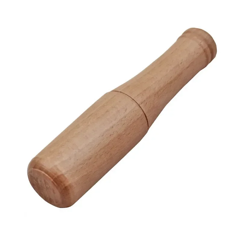 Grinder Set Handheld Seasoning Grinding Stick Kitchen Mortar and Pestle Tool Set Wooden Garlic Handle Garlic Mash Mortar(Random)