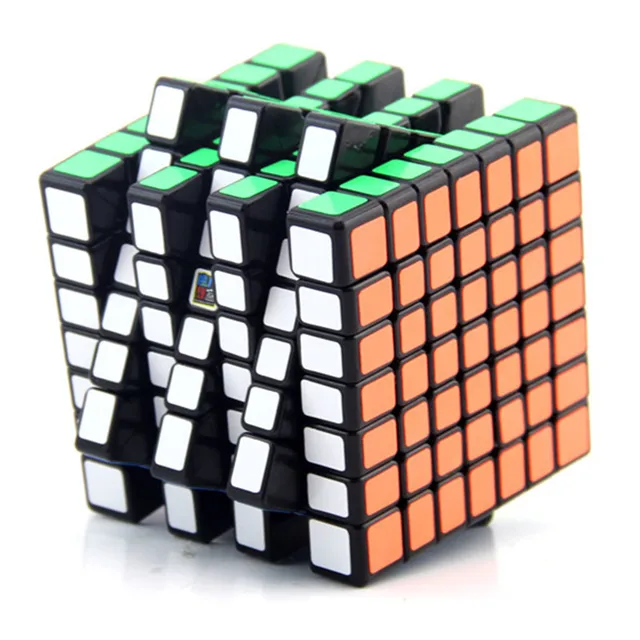 [Picube] Moyu MeiLong 7x7 Speed Cube meilong 7x7x7 Puzzle Magic Cube Professional 7 Layer Black speed Cube educational toys gift 2