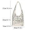 Designer Geometric Shoulder Bag For Women Top Brand Handbag Luxury Shiny Rivet Handmade Evening Clutch Bag Fashion Party Purse 6