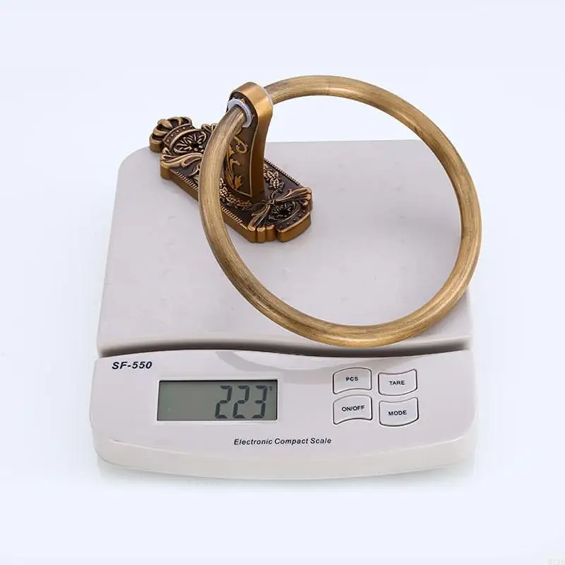 Retro Towel Ring Hand Towel Rack Wall Mount Hanger for Bathroom Hardware 203F
