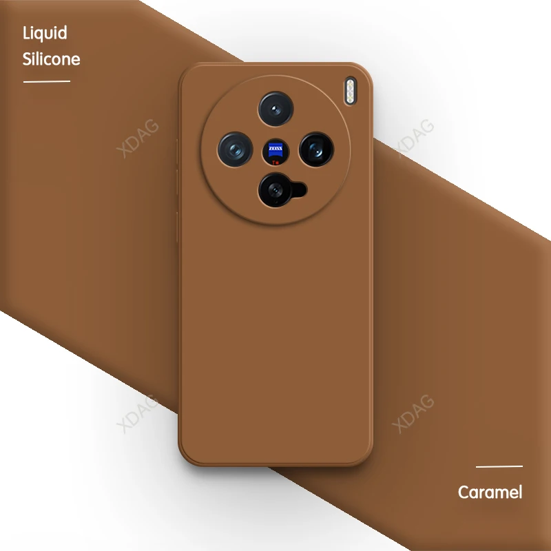 Enhanced Liquid Silicone Phone Case with Square Lens Protection and Classic Straight Edge Design