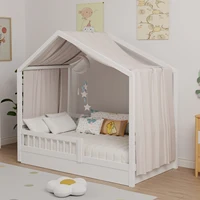 House Bed Canopy, Bed Canopy House Beds Made of Cotton Muslin, Fabric Canopy for House Canopy  Bed Children’s Room Decoration