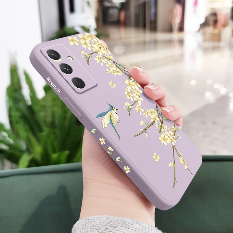 Elegant Plum Tree Branch Phone Case - Artistic Protective Cover