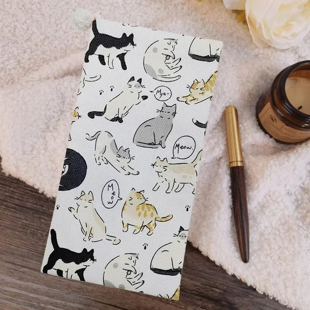 Notebook Cover Fabric Weeks Diary Notebooks Loose Leaf Week Notebook Planner Book Journal Office Stationery Supplies