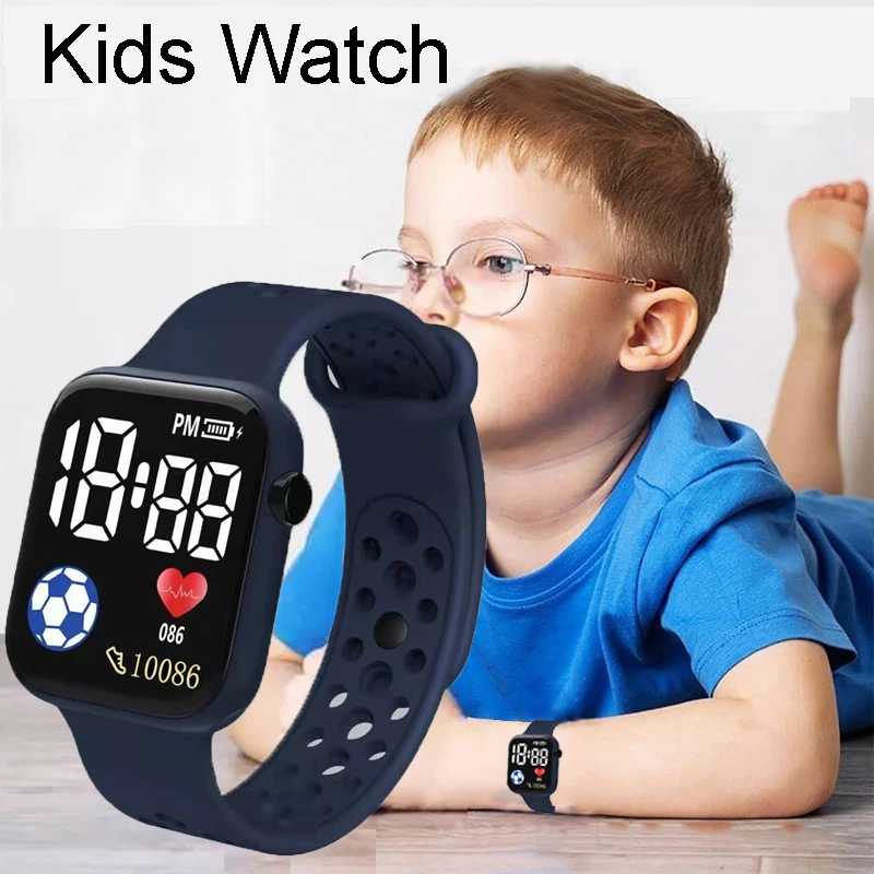 

2022 LED Digital Watch for Kids Sports Waterproof Watches Boy Girl Children's Watch Electronic Clock relogio infantil