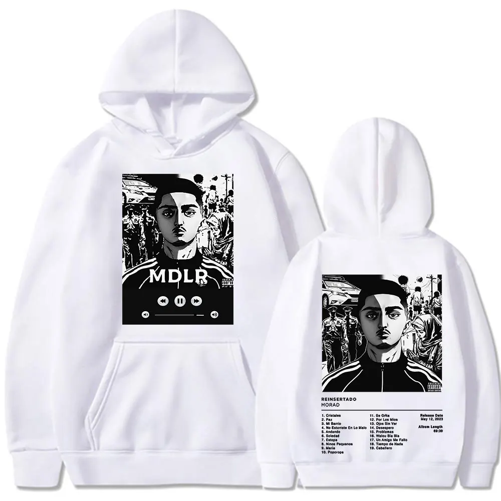 Rapper Morad M.D.L.R Album Hoodies Men's Women Clothing Fashion Hip Hop Oversized Sweatshirts Vintage Loose Pullovers Streetwear 3