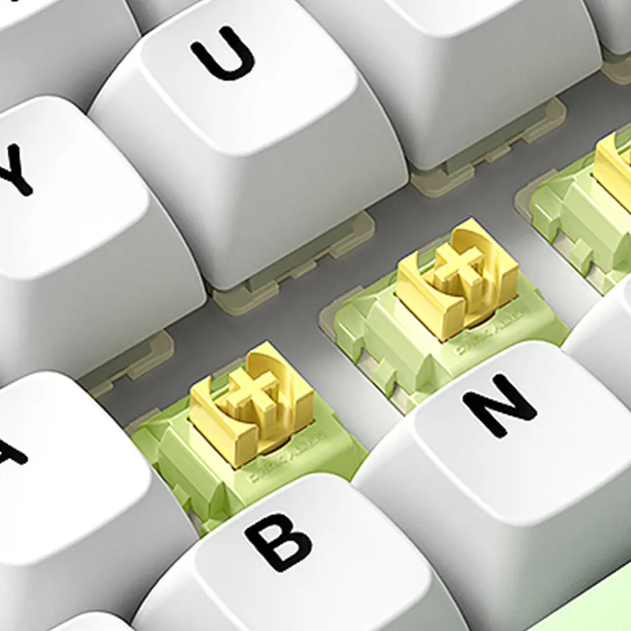 Outemu Silent Peach V2 스위치 Lubed Silent 스위치 V2 기계식 키보드 선형 촉각 5Pin 단락 축 핫 스왑 가능 DIY