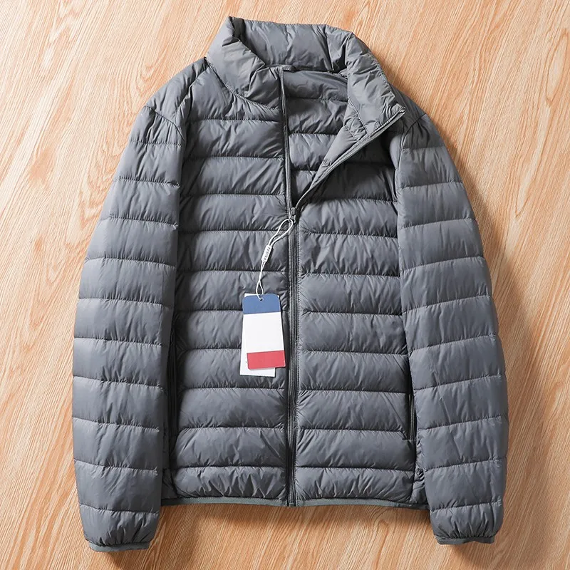 

Теплая легкая пуховая куртка для сохранения тепла в холодноте Мужская Теплая стеганая куртка с воротником-стойкой