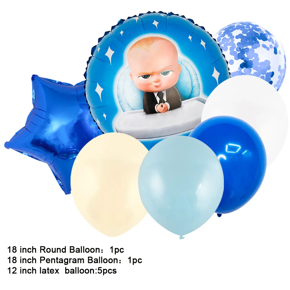 Cartoon Disney The-Boss-Boys-Girl tema festa di compleanno decorativo stoviglie usa e getta sfondo palloncino Baby Shower regalo per bambini