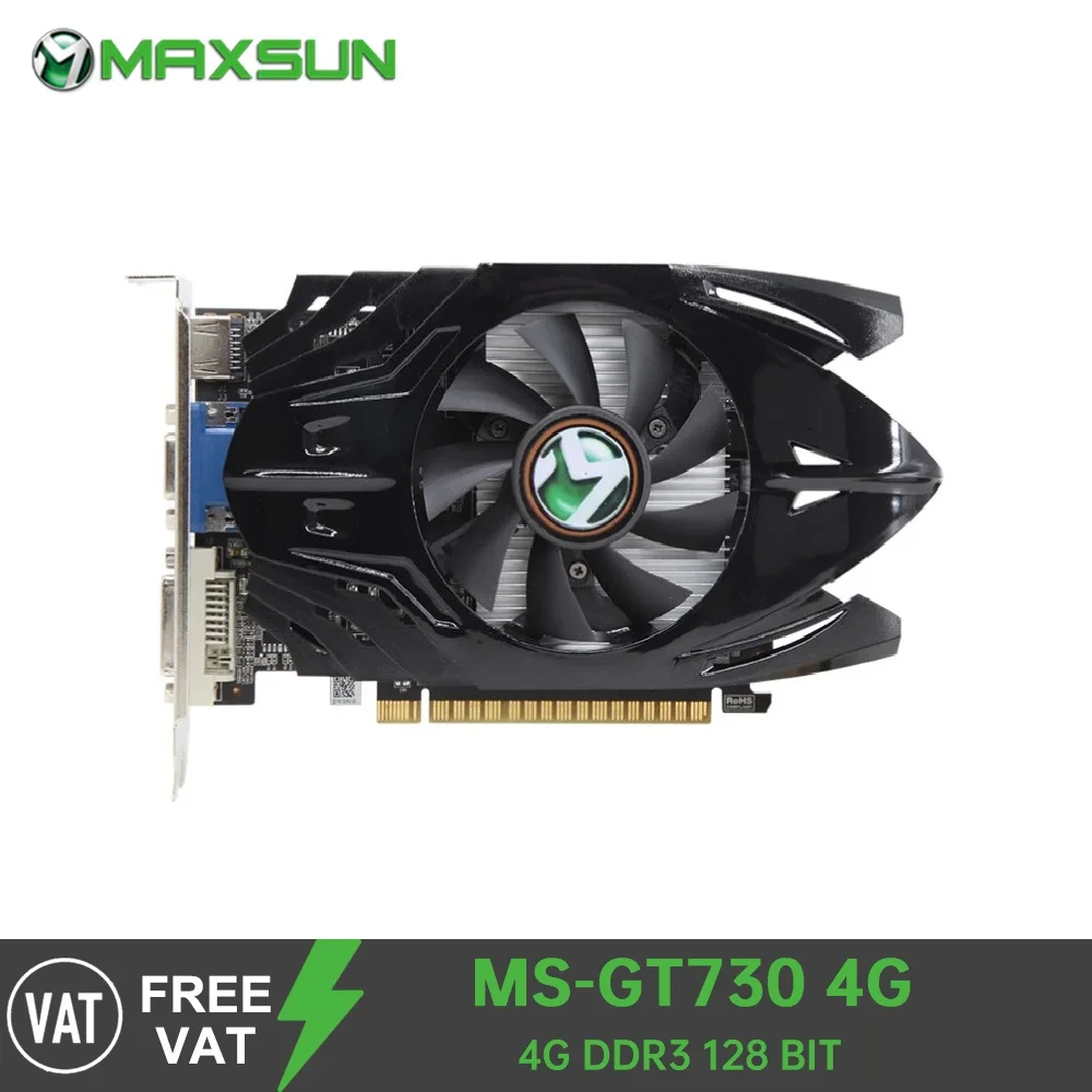 Видеокарта MAXSUN NVIDIA GT 730 4 Гб GDDR3 HDMI VGA DVI |
