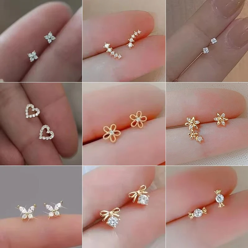 925 Silber Nadel Zirkon Ohrringe Hypoallergen Mode Ohrstecker Weiblichen Anhänger Quaste Anhänger Ohrringe für Frauen Schmuck Geschenk