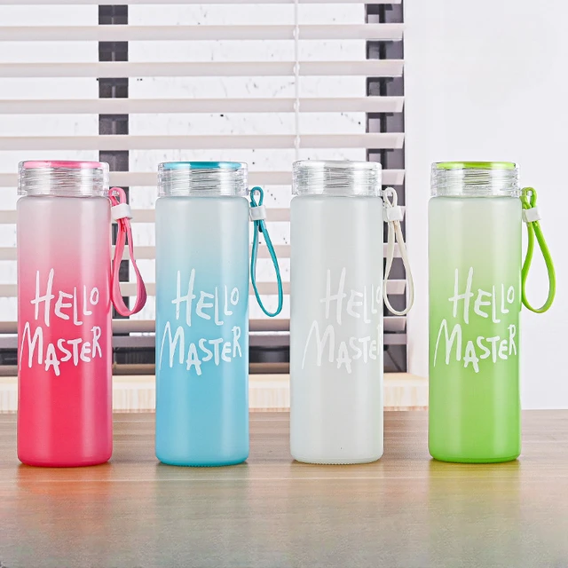 400ml Colorful Water Cup Colorful Glass Cup Portable Accompanying Water  Bottle Botella De Agua Para Niños Yeti Cooler - AliExpress