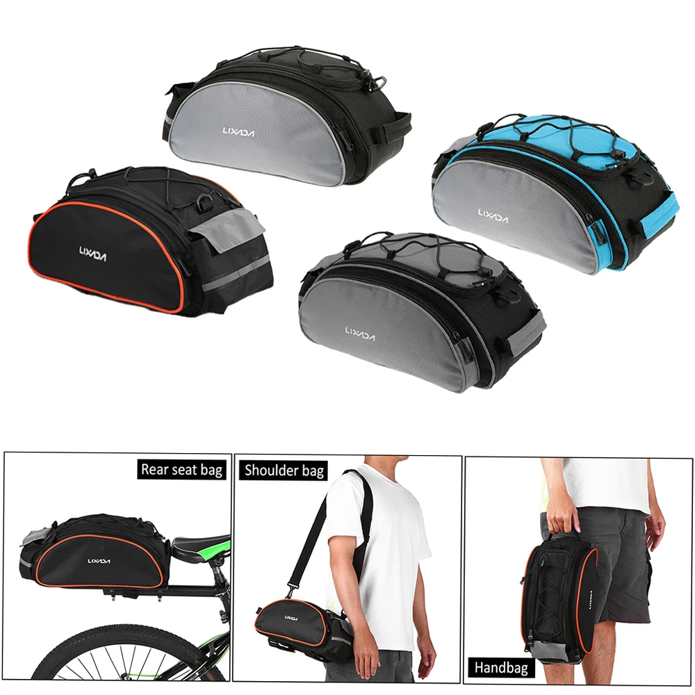 Description Picture 4 of itemLixada Rear Seat Bag For Bicycle Cycling Bags On Bike Backseat 13L Bicycle Bag Multifunctional Rack Pack Trunk For Bicycle