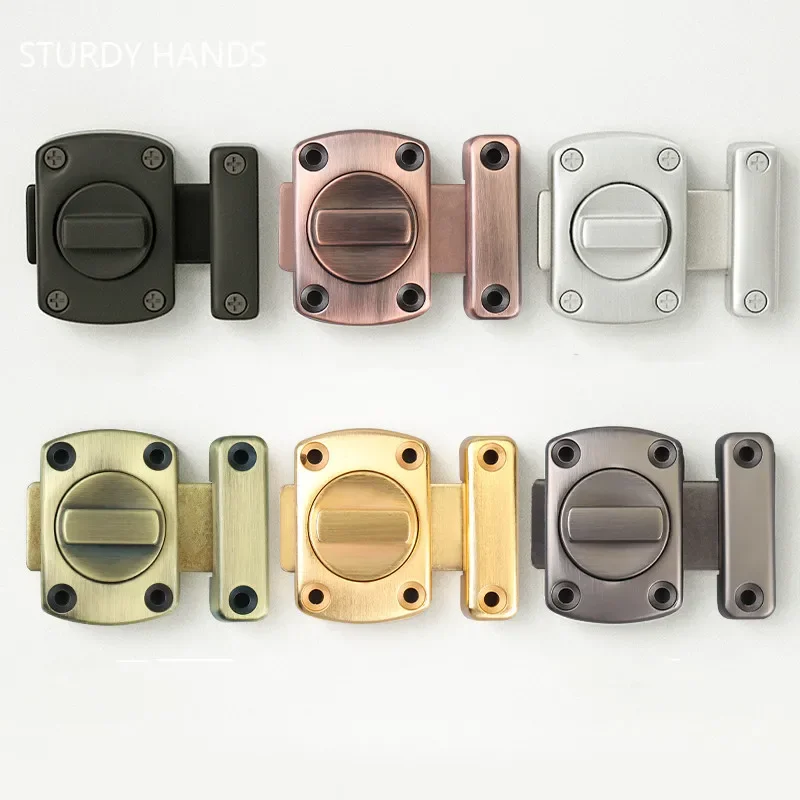 Cabinet Door Lock Door Lock Buckle Zinc Alloy Security Sliding Door Lock
