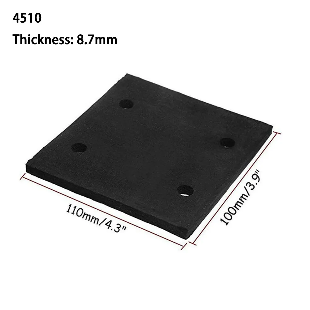 10 Pcs Sander Foam Pad Replacement Pasteable For 4510 9035 9045 Sander Power Tool Sandpaper Machine Bottom Plate Rubber Pad 2pcs square rectangle flat sanding machine mat for makita 4510 9035 9045 sander machine sponge rubber sandpaper pad