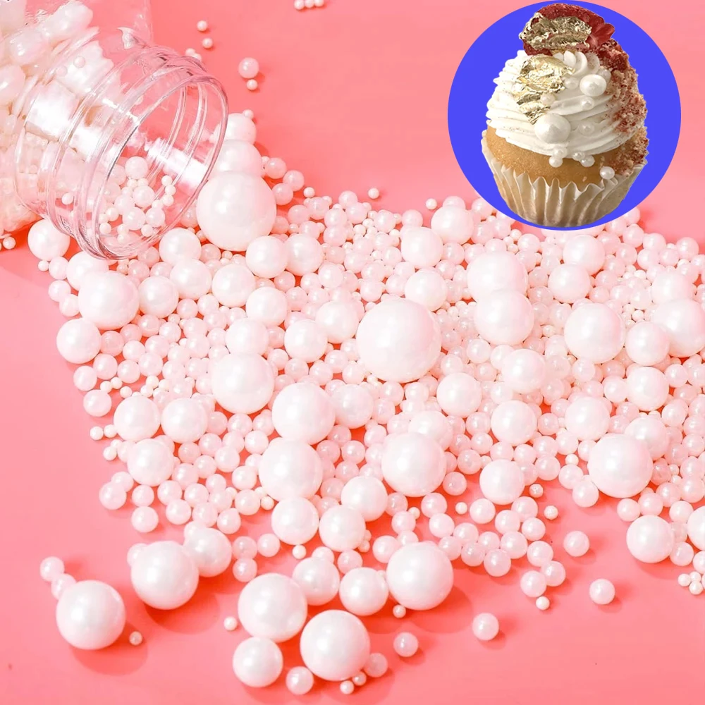 

20g Pearl Sugar Ball Cake Decoration Gold Candy Beads Cake Toppers Baking Sweet Decoration Colorful Candy Ball Cake Candy Decor