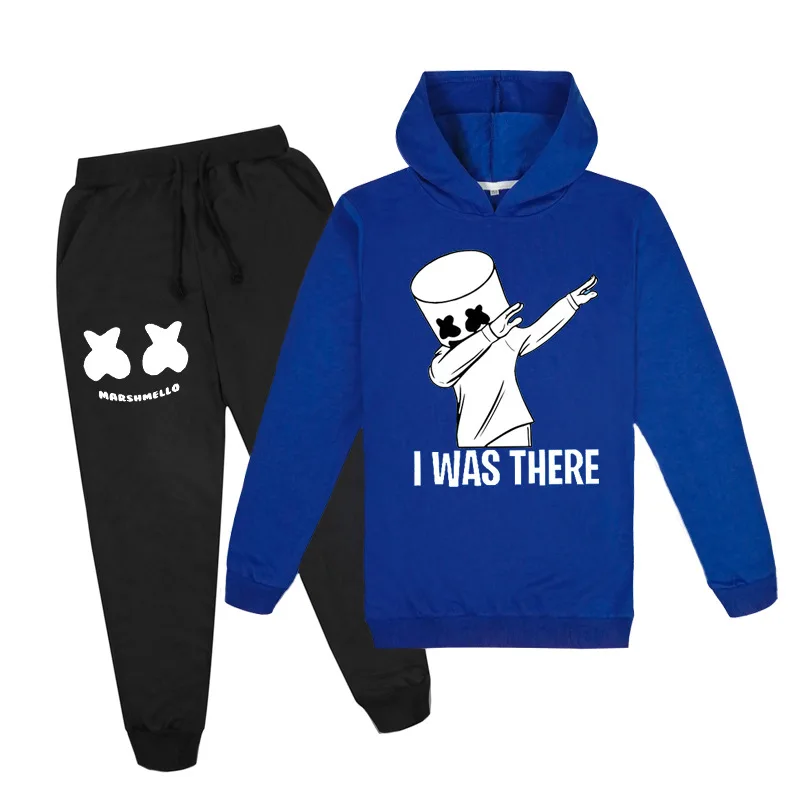 Children Tracksuit Kids Hoodie Set 2Pcs Kids Spring Autumn Fashion Dj Marshmellow Children's Hoodie Sweaters+Pants Sets 3-13Y Boys And Girls