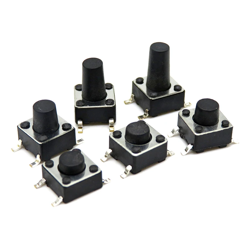 Tactile Push Button Switch 6 pin 8.5x8.5mm Self Lock Price in Pakistan