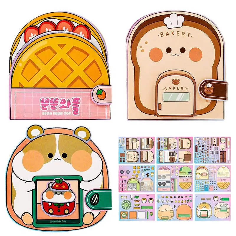 Montessori Busy Book For Kids Sticker Quiet Activity Book Early Educational Toy toddlers Matching Puzzles Game Birthday Gifts puzzle toys craft toys